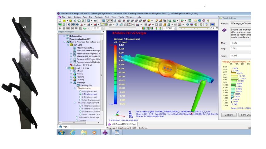 Warpage Issue Solved using Moldex Moldflow Simulation