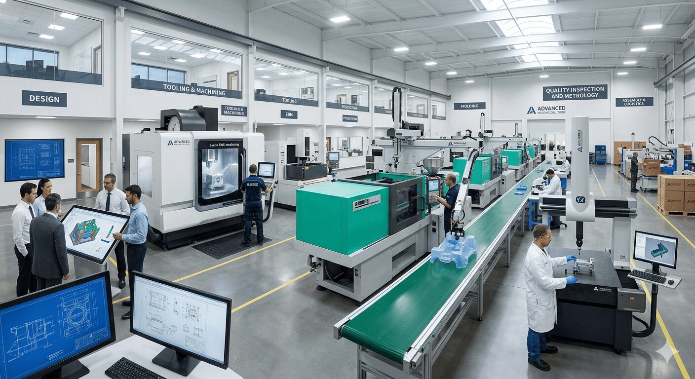 Production-ready injection mould delivering consistent parts.