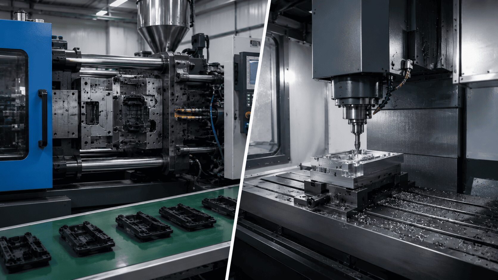 Plastic Injection Moulding VS CNC Machining.