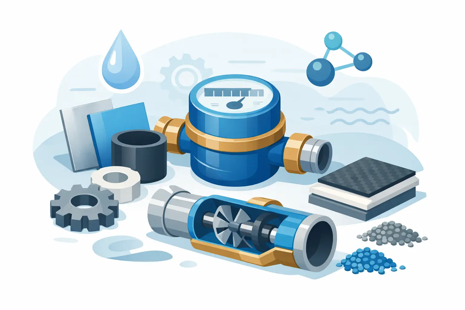 Best Materials for Water Meter Components