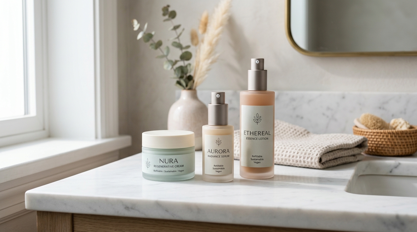 Example eco-friendly beauty plastic packaging