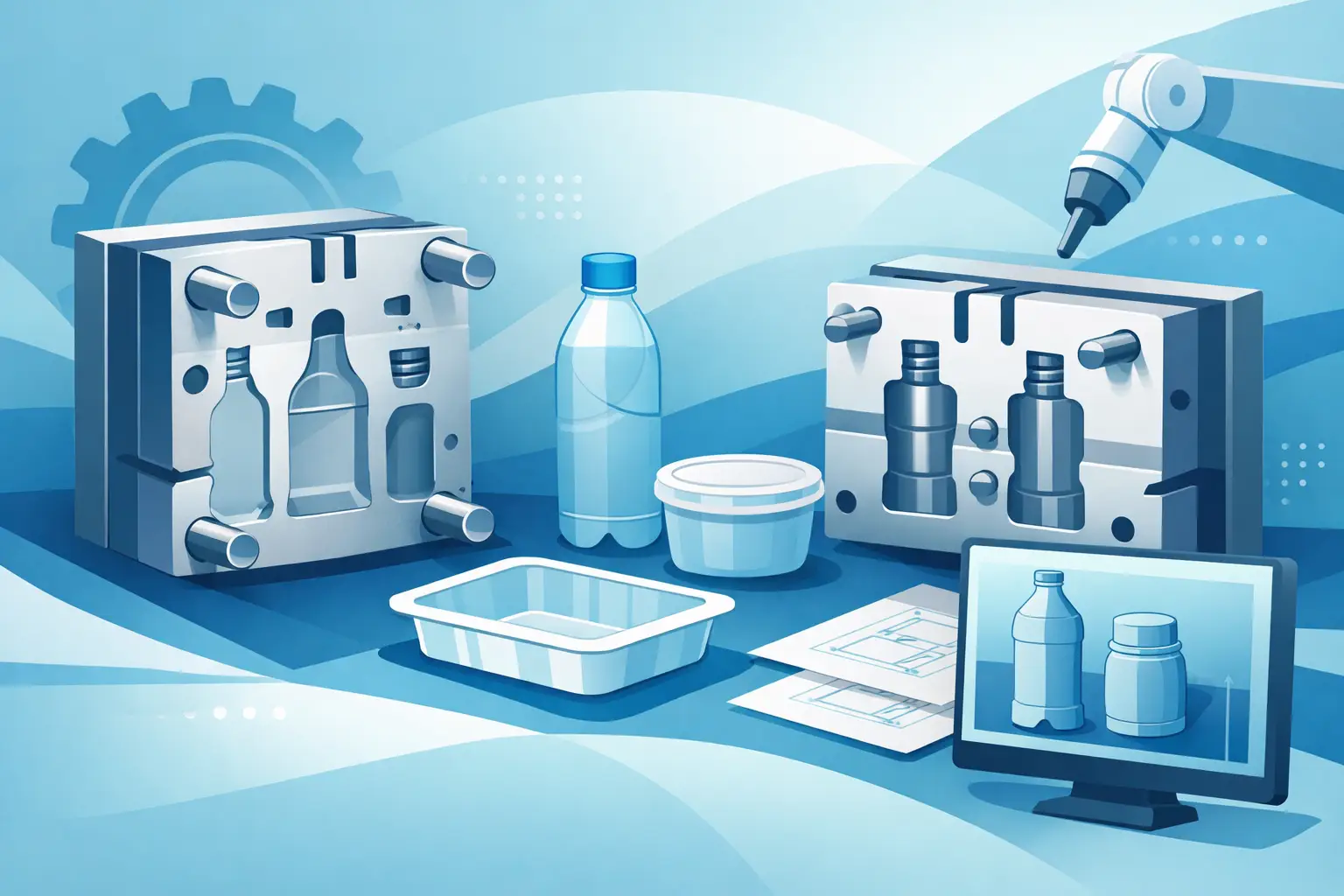 Mold Design for Lightweight Plastic Packaging