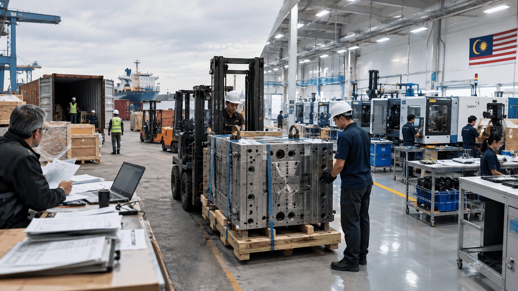 Mould transfer from overseas supplier to Malaysia. 