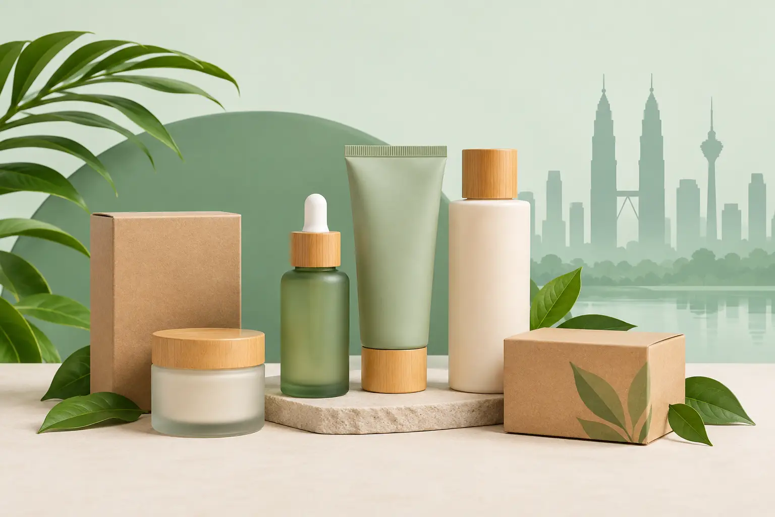 Low MOQ Sustainable Cosmetic Packaging Malaysia
