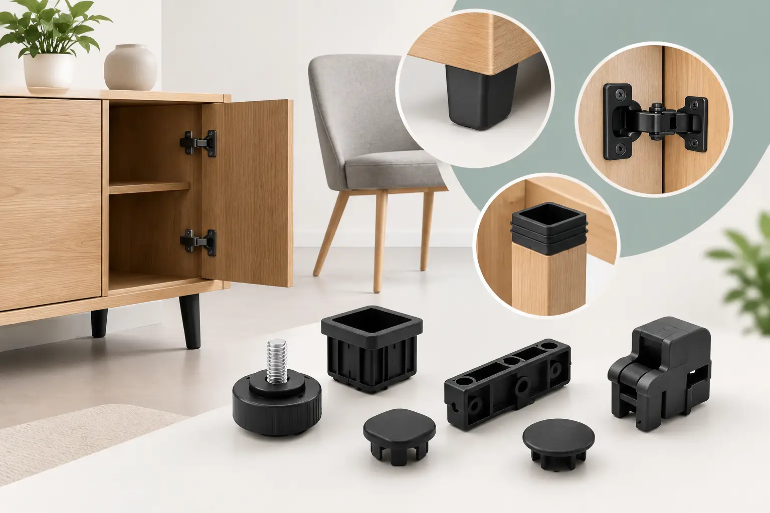Furniture Hardware Plastic Parts That Perform