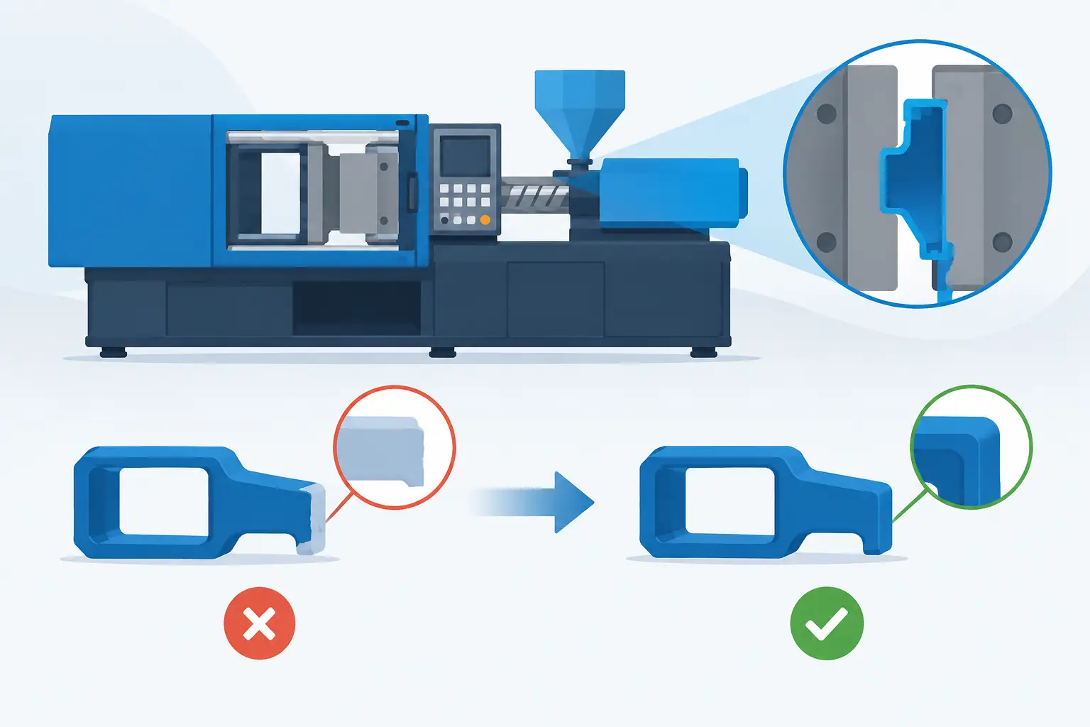 Short Shot Reduction in Injection Molding
