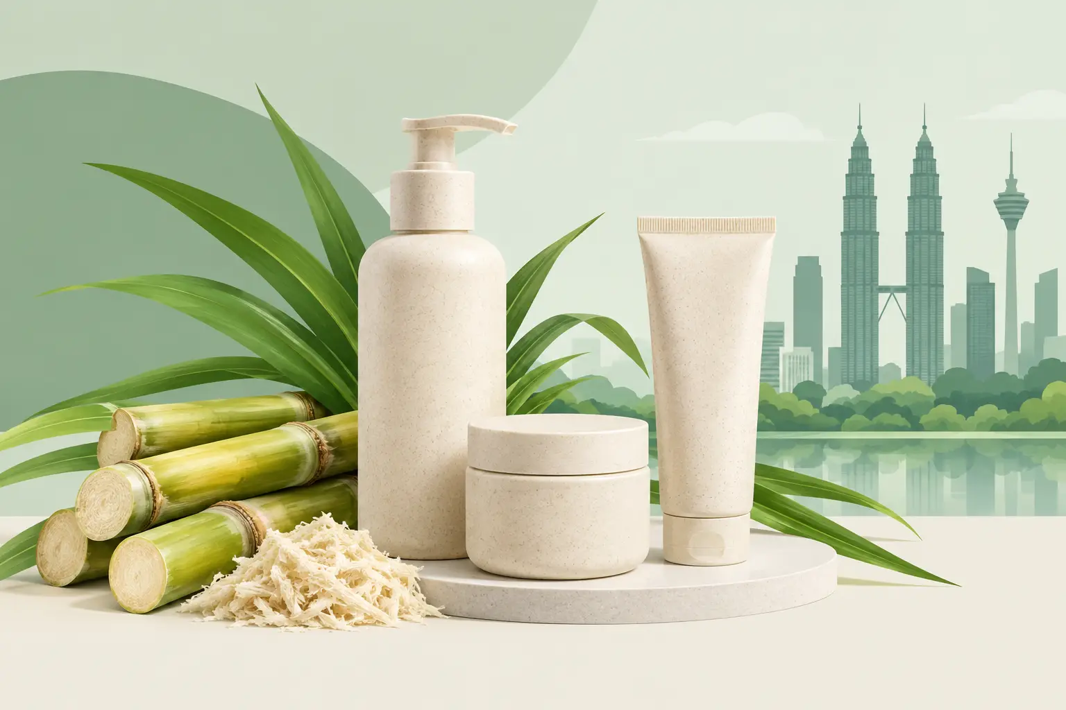 Sugarcane Bioplastic Cosmetic Packaging in Malaysia